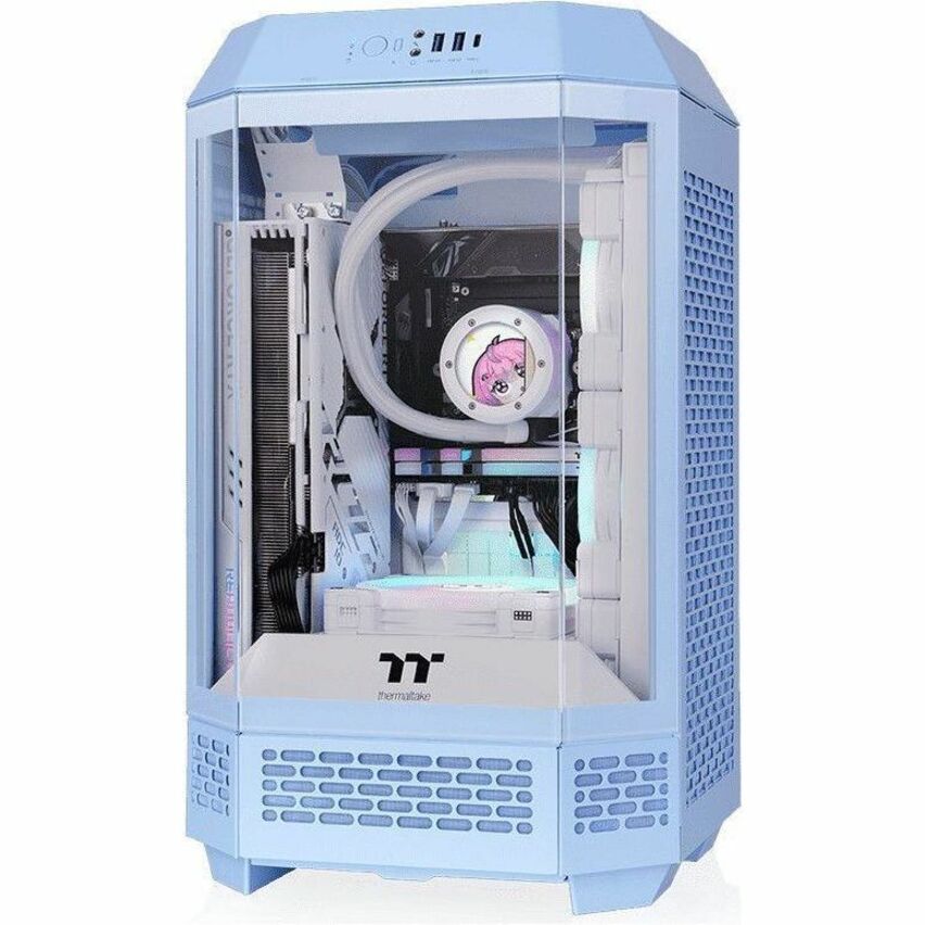 Thermaltake The Tower 250 Hydrangea Blue Mini Tower Chassis Thermaltake The Tower 250 Hydrangea Blue Mini Tower Chassis